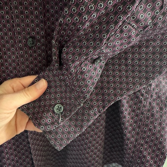 Western Rodeo Print Button Down Shirt George Strait Wrangler Cowboy Ranchwear M - Picture 4 of 11